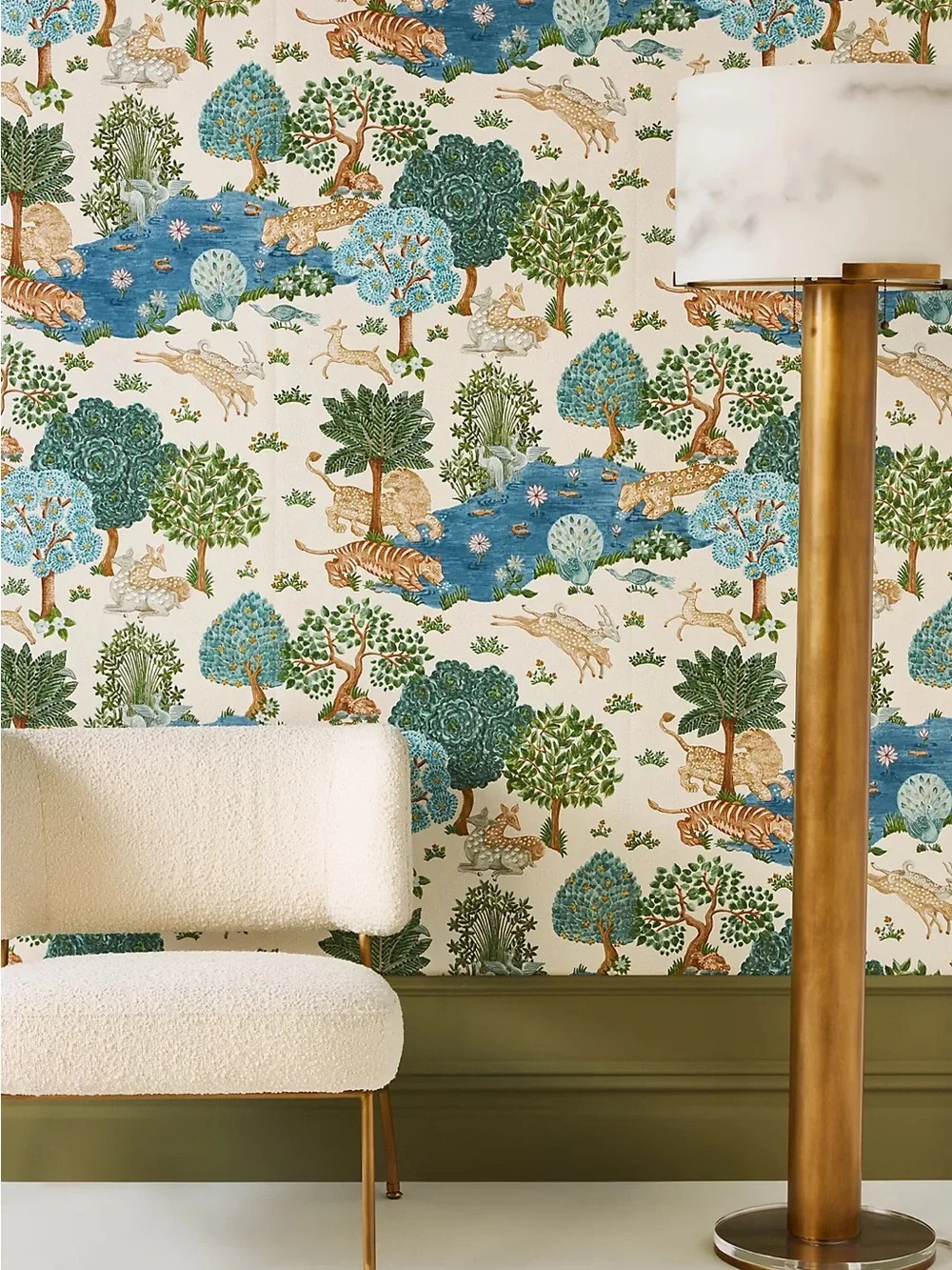 Sanderson Pamir Garden Landscapes Cream Nettle Wallpaper | One Roll | Brand New